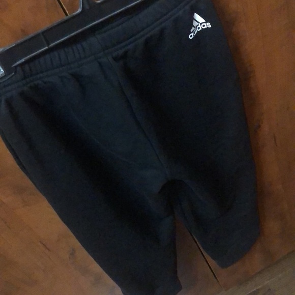 Adidas, black crop sweatpants, size XS - Picture 5 of 5
